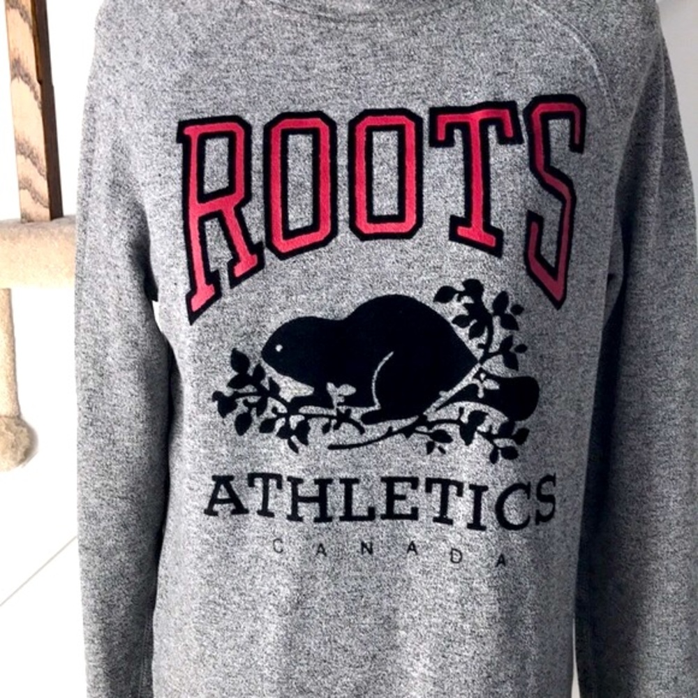 Roots salt and pepper hoodie Size Medium - Picture 2 of 11